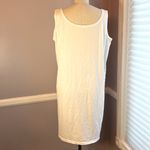 Tank dress beach coverup embroidered with Florida dolphin sun and ocean wave White Size undefined Photo 3