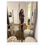 Herve Leger Hervé Léger Striped Sheath Knit Dress in Purple XSmall Womens Bodycon Photo 10