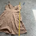 West of Melrose Elegant Tan Sleeveless Dress Photo 3