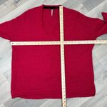 Free People All Mine Slouchy Alpaca Blend Sweater Raspberry Pink Large Oversized Photo 11