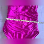 Ralph Lauren Lauren PLUMERIA Beach Club Solid Twist One-Piece Swimsuit 18W Photo 3