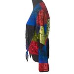 Chico's Y2K Silk Lace Burnout Velvet Patchwork Artsy Boho Art to Wear Tie Front Top Med Photo 2