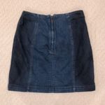 Free People Femme Mini Blue Jean Two Toned Skirt Size 2 Photo 1