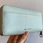 Rebecca Minkoff Blue Continental Wallet Pebbled Leather Photo 1