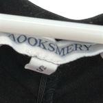 Aooksmery Black V Neck Cami Ruched Short Sleeve Formfit Mini Dress Womens Small Photo 9