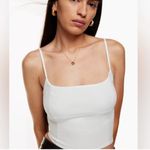 Wilfred Aritzia Basel Bustier Crop Camisole Tank Top White Small $68 Photo 1