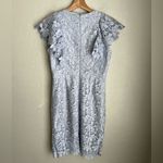 Rachel Parcell  Floral Lace Sheath Dress Powder Blue Small Photo 4