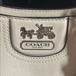 Coach Madison white woven Carrie Pinnacle drifter Satchel shoulder bag 23341 Photo 1