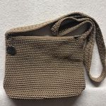 The Sak  Women’s Brown Crochet Woven Small Zip Close Crossbody Purse Photo 0