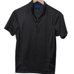 Irideon Riding Wear‎ Black Short Sleeve Half Zip Polo Shirt Top Women's Medium Photo 0