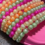 Jessica Simpson NWT Colorful Beaded Slip On Sandals Women 7 Slides Pool Beach Photo 9