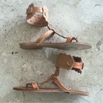 Gladiador Sandals Handmade in Greece Genuine Leather Size 41 Tan Photo 5