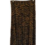 Catherine Malandrino Catherine Zebra Print Midi Skirt Black Orange Size Small Photo 1