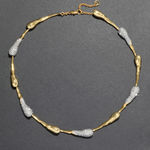 Alexis Bittar NWOT  Gold and Silver Crystal Necklace Photo 0