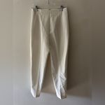 ZARA NWOT  White High Waisted Pants Straight Leg Photo 2