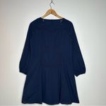 Outerknown Navy Long Sleeve Elliott Organic Cotton Dress Size XS Photo 6
