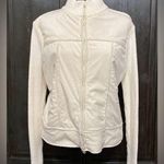 Cato off white sweater jacket with Sherpa fleece inside. Size large Photo 0