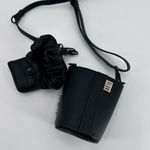BEIS  Black Travel Drink Faux Fur Koozie Sling‎ Bag Wallet Strap Accessory NWT Photo 10