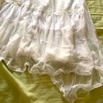 NWT Romantic White Surrealist Embroidered Skirt. S Photo 4