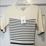 Free Assembly Women's Striped Navy and White Dress size small. NWT! Blue Photo 4