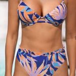 Cupshe Women's Underwire Drawstring High Waist Bikini Set Swimsuit Photo 1