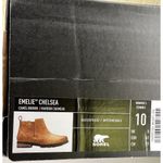 Sorel  Emelie Chelsea Boots Waterproof Camel Brown Leather Women’s Size 10 Photo 8