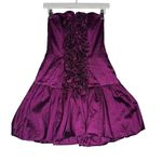 Tee for the soul Vintage Purple Taffeta Bubble Dress Strapless Sweetheart Bustier Size 7 Photo 5