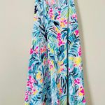 Lilly Pulitzer  Melle Trapeze Tank Dress Serene Blue Tippy Top S Summer A-Line Photo 2