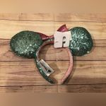 Disney parks Minnie Mouse teal pink polka dots Sequined ear headband-NWT Photo 1