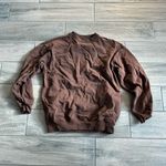 Thirty years brown crew oversized sweatshirt Size 0 Photo 0