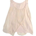 Puerta Suerta Italian Silk Layers Sheer Sleeveless Pink Top Size Medium Ethereal Photo 0