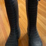Rampage Raveyn Crocodile Black Rubber Rain Boots, size 6 Photo 2