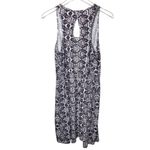 Patagonia Travel Back Keyhole Aztec Print Mini Dress in Dark Grey/White Photo 99
