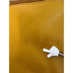 Genuine Leather Crossbody Bag Made in Italy Mustard Yellow Photo 6