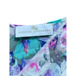 Amanda Uprichard  Multicolor Geometric Floral Print A-Line Dress Silk Size Small Photo 2