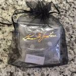 NWT CZ Princess Stud with Round Halo Earrings Silver Photo 3