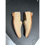 Patina Portland Loafer Suede Leather‎ Beige Almond Toe Slip On Shoes Women’s 6 Photo 5