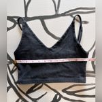 Little Black Crop Top Bralette Sports Bra Tank Top Women’s Sz S EUC Photo 3