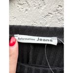 Reformation Jeans Rosario Long Sleeve Rib Knit Mini Dress Black Women's Size XS Photo 3