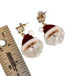 Santa Claus Christmas Earrings 🎅✨ Cubic Zirconia Dangle Gift Box Photo 9