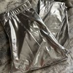 Metallic Silver Leggings Photo 0