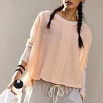 Free People #103 NWT Full Circle Layer in Pastel Peach Combo Photo 0
