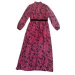 LDT Brooke Floral Long Sleeve Maxi Dress in Purple Multi, Size US 14 Photo 7