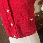 Strut & Bolt  Los Angeles Red Cotton Textured Sweater New Photo 2