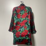 Victoria's Secret Victoria’s Secret Gold Label Christmas Nightgown Red Green Poinsettias Sz Small Photo 6