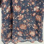 Garnet Hill  Bishop‎ Sleeve Silk Dress with Slip Floral Boho 3/4 Sleeves Size 10 Photo 7