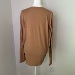 SKIMS Boyfriend light brown long sleeve t-shirt top size M Photo 4