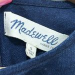 Madewell  Iris Lace Chambray Tank Top Embroidered Floral Blue Size Small S Photo 6