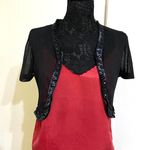 Isabel London see through sequins bolero Black Size 4 Photo 3