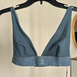 SKIMS  Cotton Rib Plunge‎ Bralette brief SET  Kyanite Bralette NWT size L Photo 3